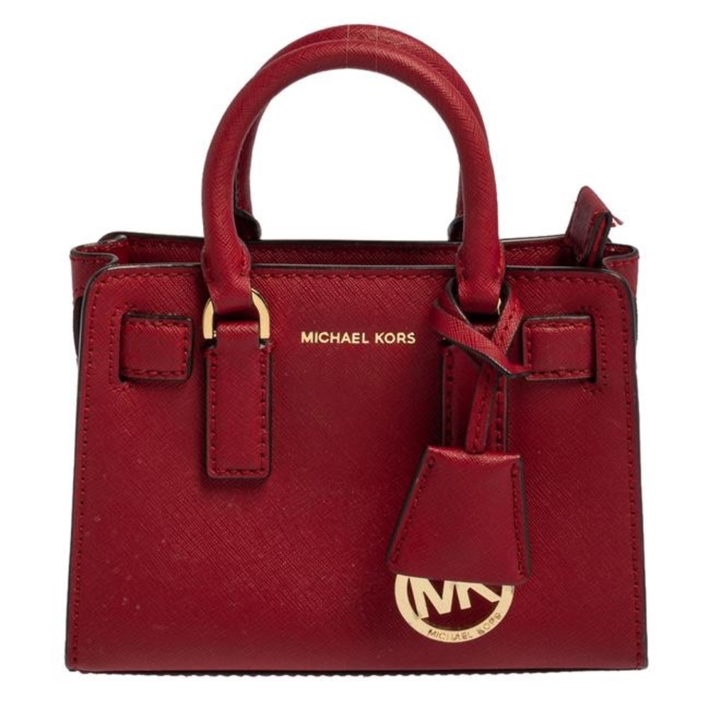 ❤️MICHAEL Michael Kors Saffiano Leather Mini Dillon Bag with matching wallet - Picture 3 of 10